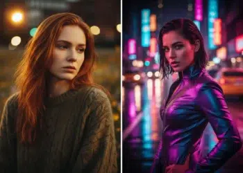 AI-generated cinematic female portraits