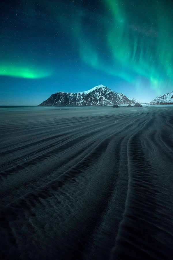 Northern Lights Dancing Over Lofoten by Christian Hoiberg