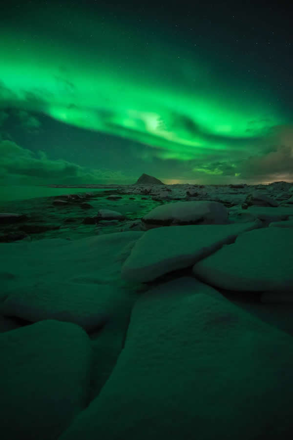 Northern Lights Dancing Over Lofoten by Christian Hoiberg