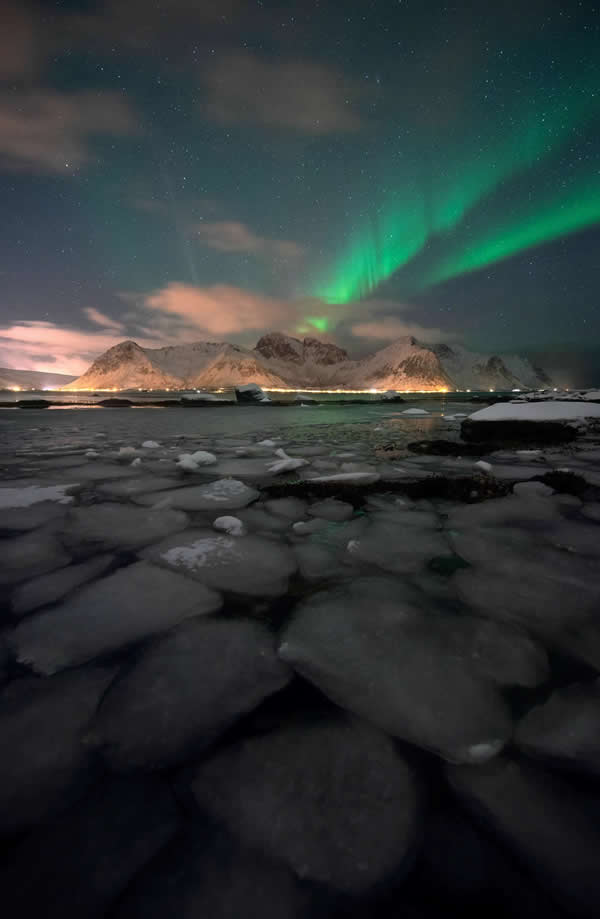 Northern Lights Dancing Over Lofoten by Christian Hoiberg
