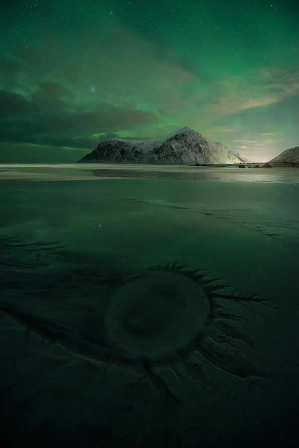 Northern Lights Dancing Over Lofoten by Christian Hoiberg