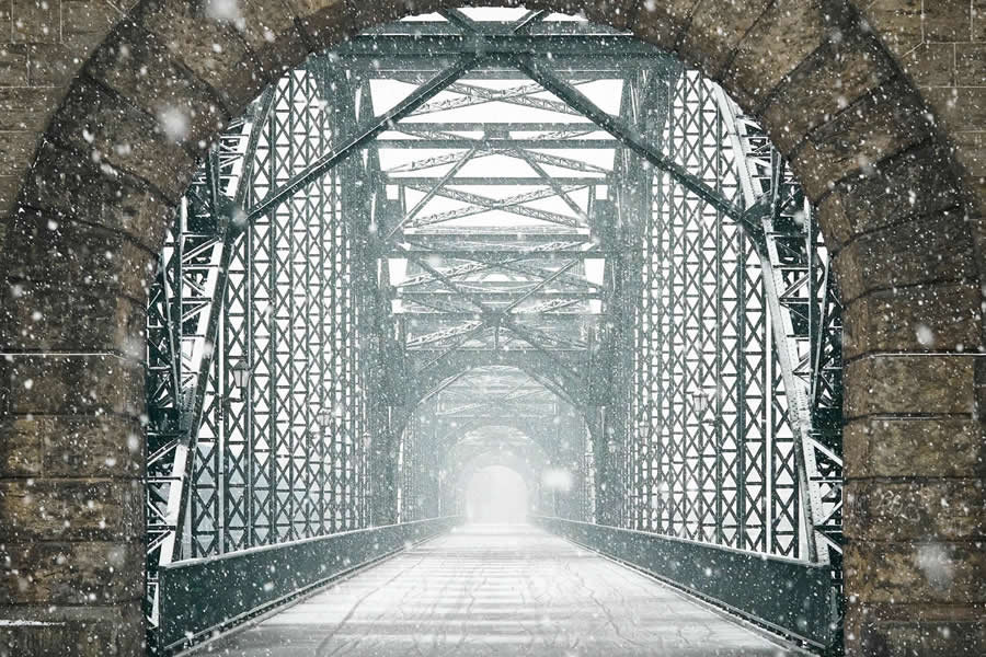 Blizzard in Hamburg by Alexander Schönberg