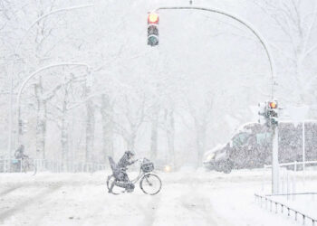 Blizzard in Hamburg by Alexander Schönberg
