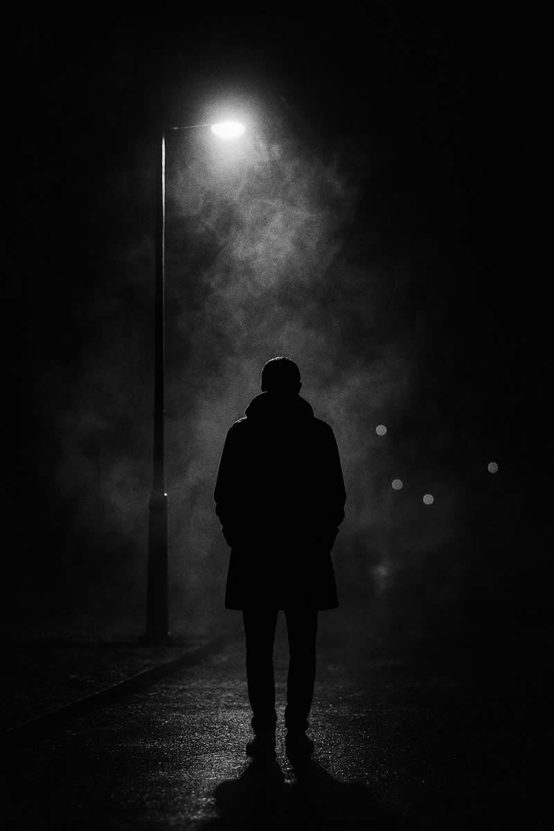 Streetlight Solitude - ChatGPT AI Prompts to Create Colorful Cinematic Style Portraits