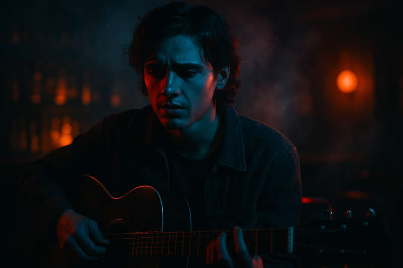 Midnight Blues - ChatGPT AI Prompts to Create Colorful Cinematic Style Portraits