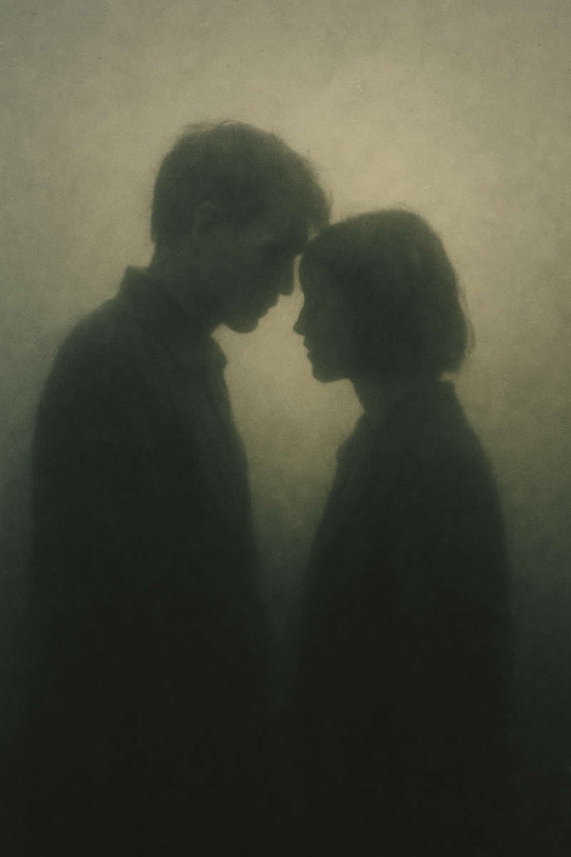 Lovers in the Fog - ChatGPT AI Prompts to Create Colorful Cinematic Style Portraits