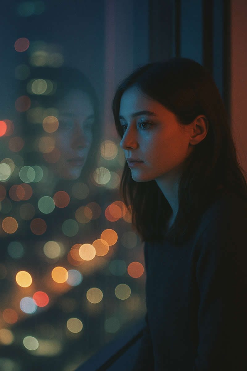 City Glow Portrait - ChatGPT AI Prompts to Create Colorful Cinematic Style Portraits