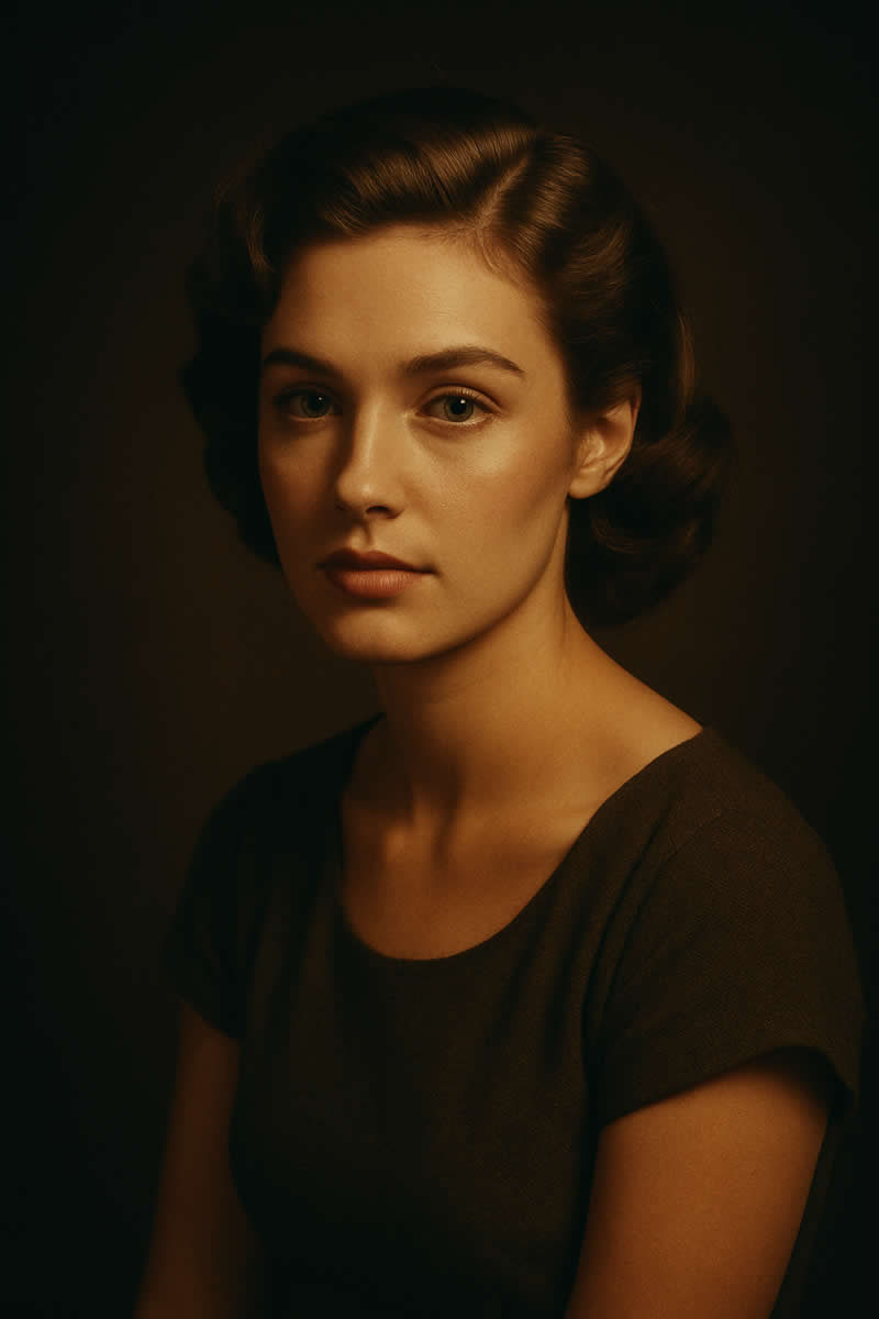 Vintage Studio Look - ChatGPT AI Prompts to Create Colorful Cinematic Style Portraits