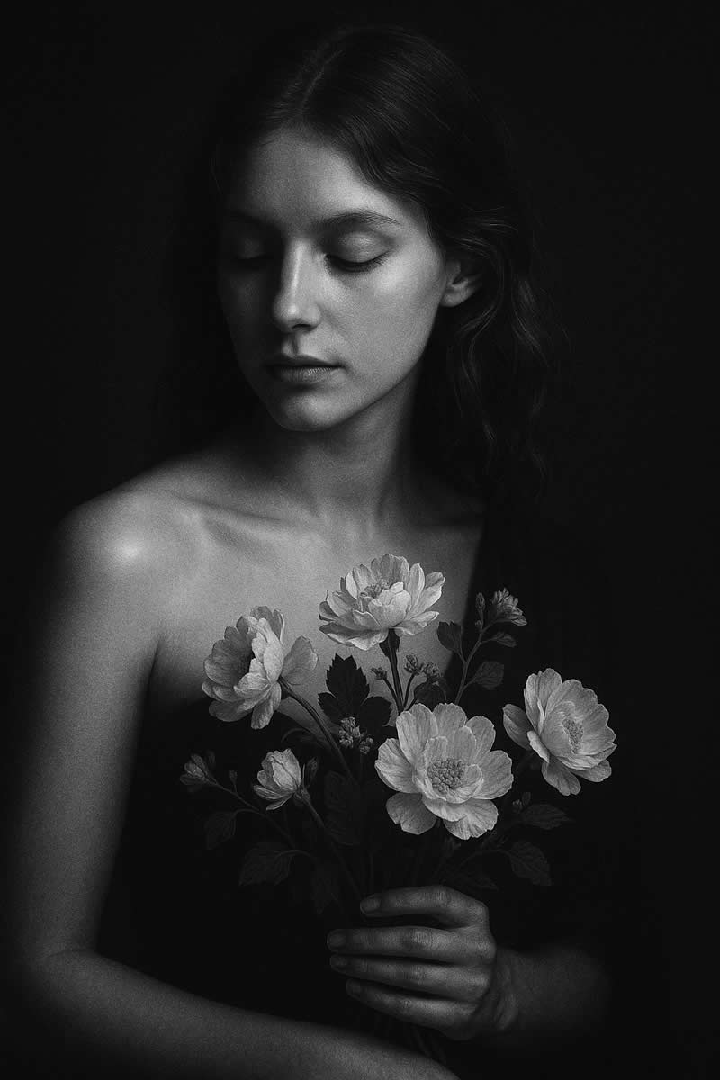 ChatGPT AI Prompts to Create High-Contrast Black and White Portraits