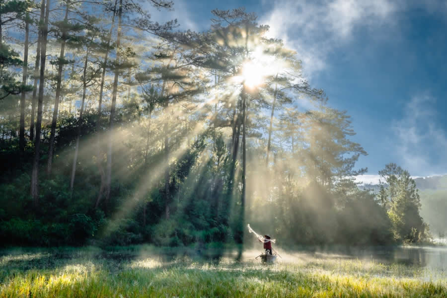 Autumn Sunlight by Hoai Anh Dang, Viet Nam - Chromatic Photography Awards People and Culture Winners