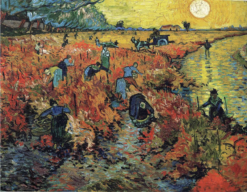 The Red Vineyard (1888) - Famous Van Gogh Paintings