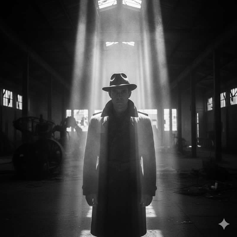 Warehouse Smoke - Gemini AI Prompts for High-Contrast Cinematic Portraits