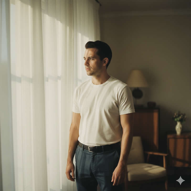 Window Light Dream - Gemini AI Prompts for High-Contrast Cinematic Portraits