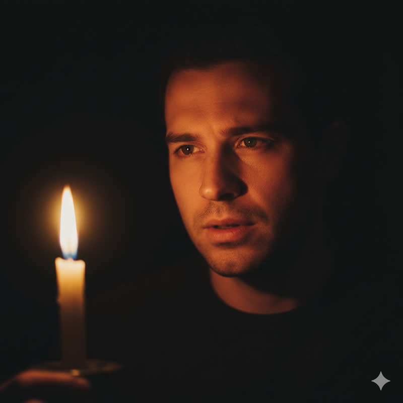 Candlelight Intimacy - Gemini AI Prompts for High-Contrast Cinematic Portraits