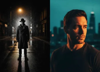 Cinematic portraits of two men