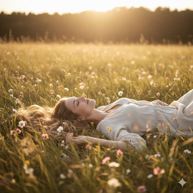 A serene fine art portrait of a woman - Gemini AI Prompts to Craft Natural Light Fine Art Portraits
