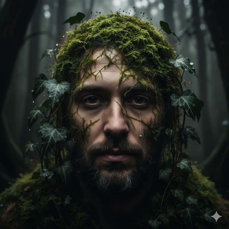 A striking fine art portrait of a man - Gemini AI Prompts to Craft Natural Light Fine Art Portraits