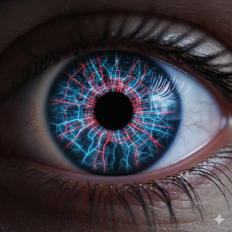 City Map/Blueprint: Uses lines to suggest thought or connectivity - Gemini AI Prompts to create Double Exposure Portraits