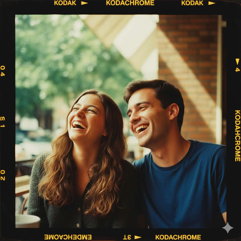 Subtle Film Borders - Gemini AI Prompts for Kodachrome Look Portraits