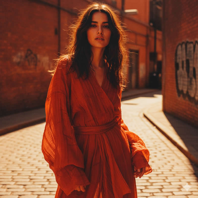 Hyper-Saturated Desert Heat - Gemini AI Prompts to Create Film-Grain Portraits