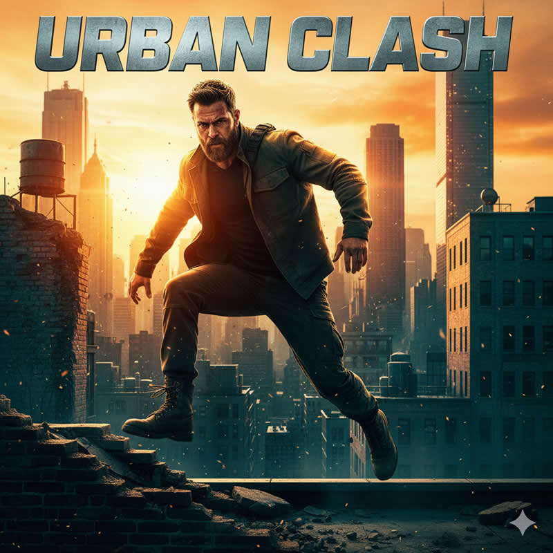 Cinematic Teal and Orange Pop: Action-oriented portrait - Gemini AI Prompts for Magazine-Worthy Natural Light Portraits