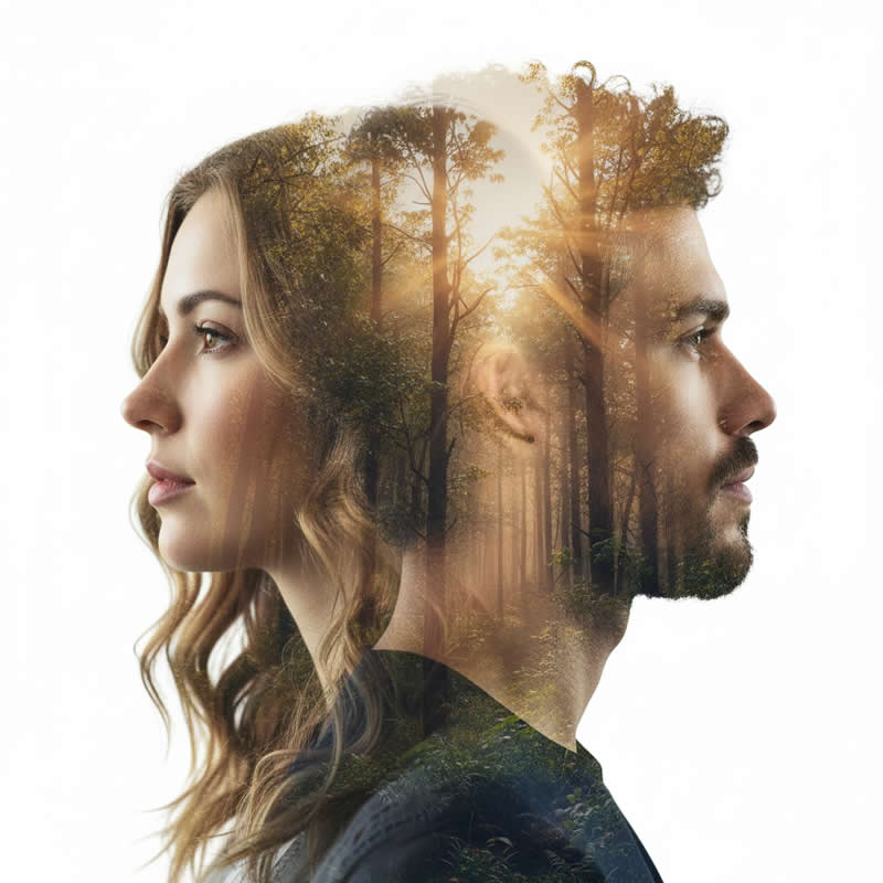 Google Gemini AI Prompts to Create Double-Exposure Portraits