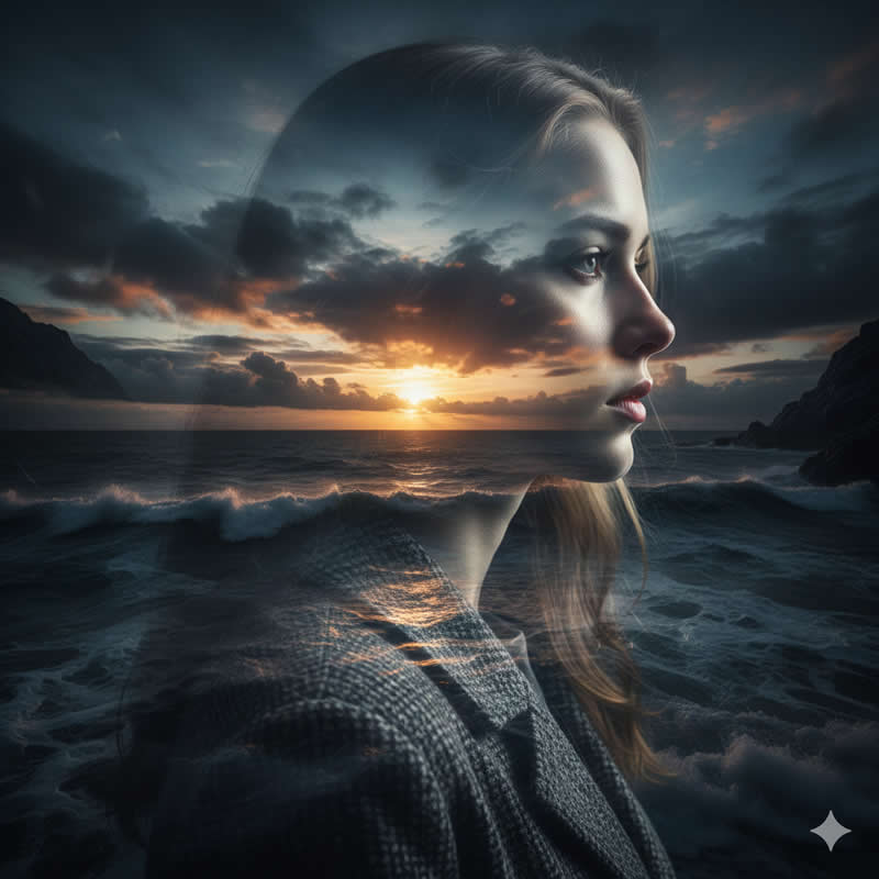 Google Gemini AI Prompts to Create Double-Exposure Portraits