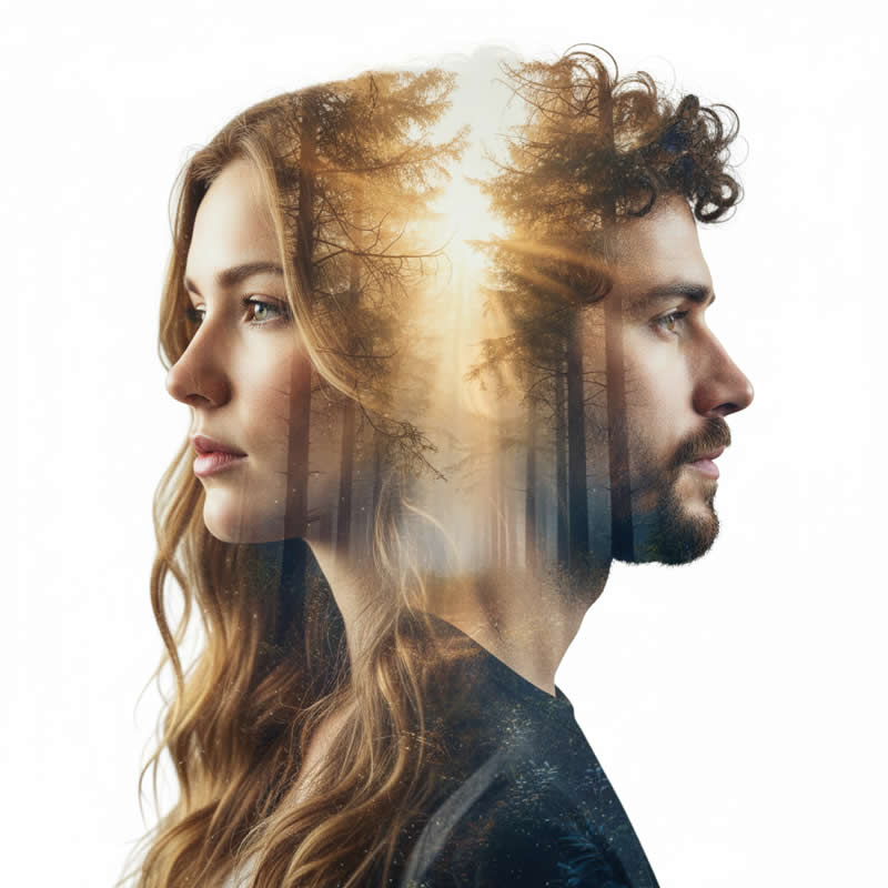 Google Gemini AI Prompts to Create Double-Exposure Portraits