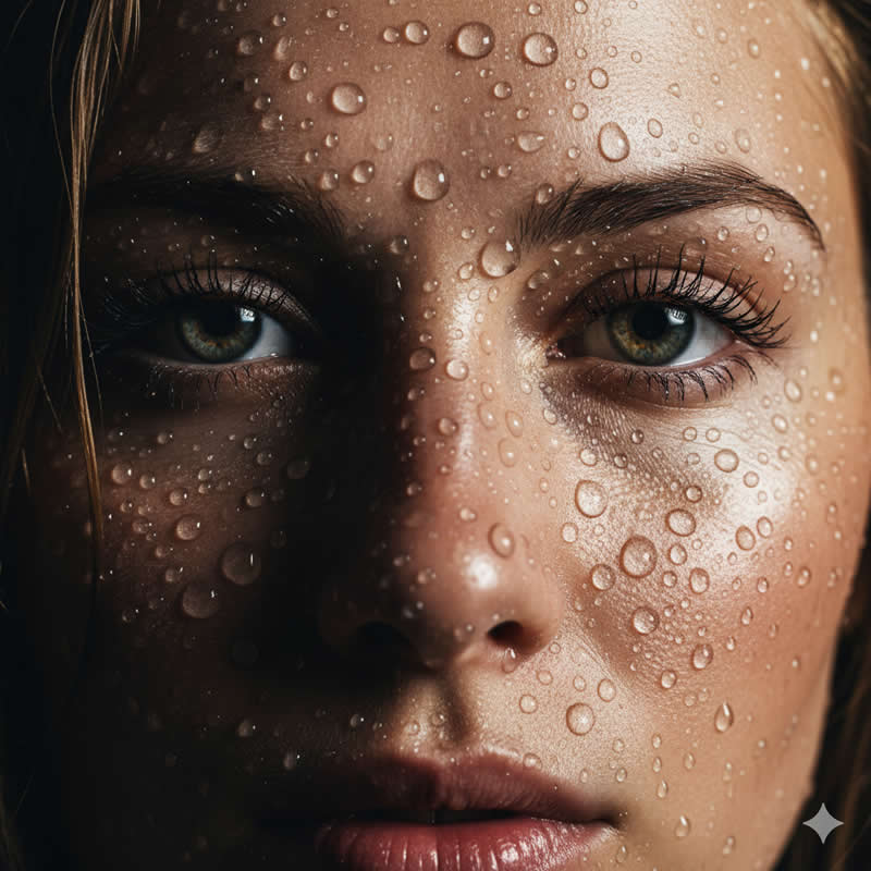 Water Drops & HD - Google Gemini AI Prompts to Create Portraits with Nature