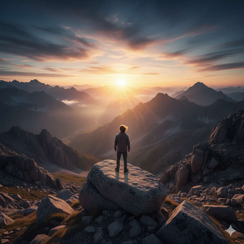 Intense Landscape - Google Gemini AI Prompts to Create Portraits with Nature