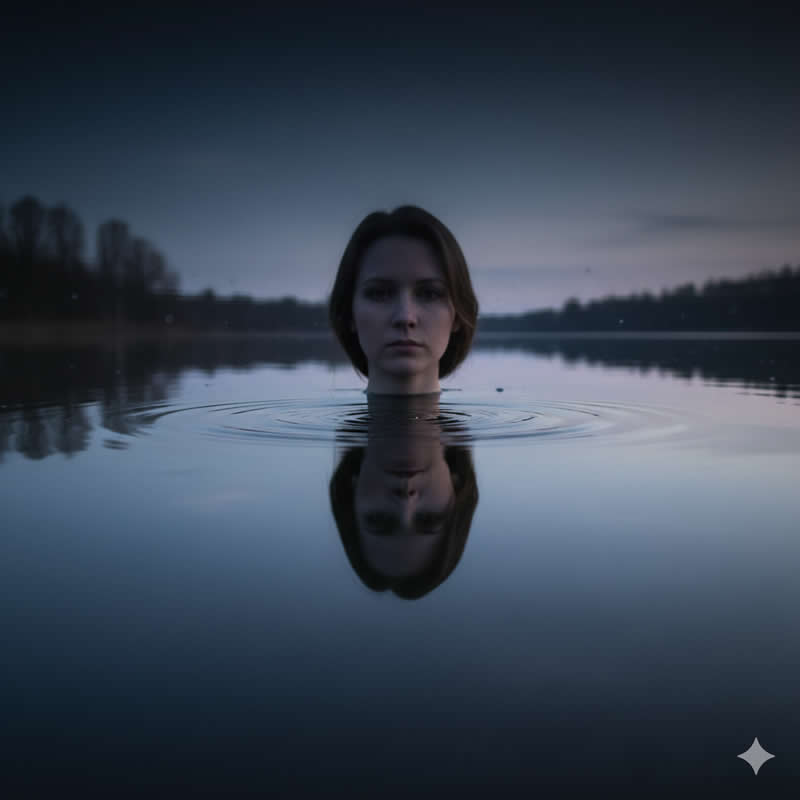 Water & Reflection - Google Gemini AI Prompts to Create Portraits with Nature