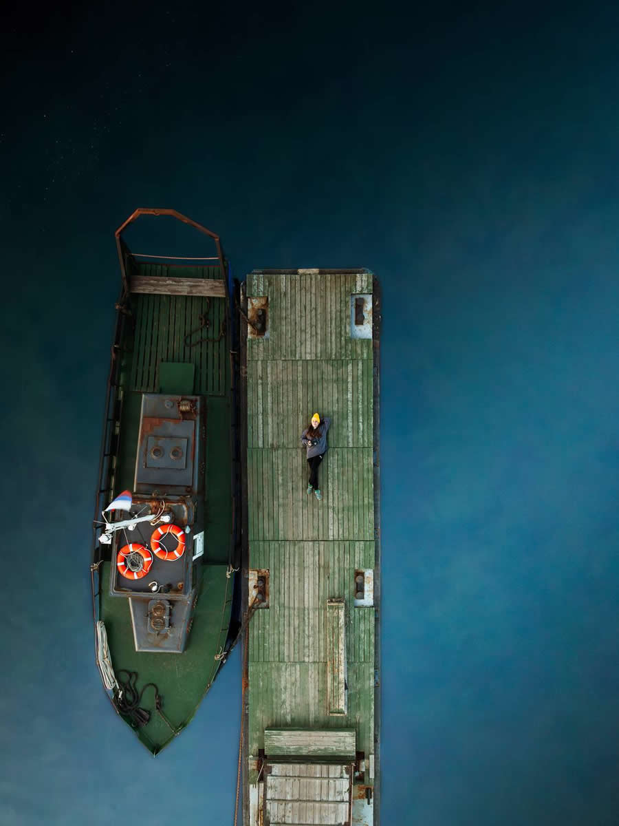 boat by Alina Yantsen - People From A Drone 35 Photography Awards Winners