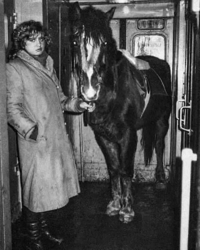Leningrad Region, Commuter Train, 1993 - Rare and Weird History Photos