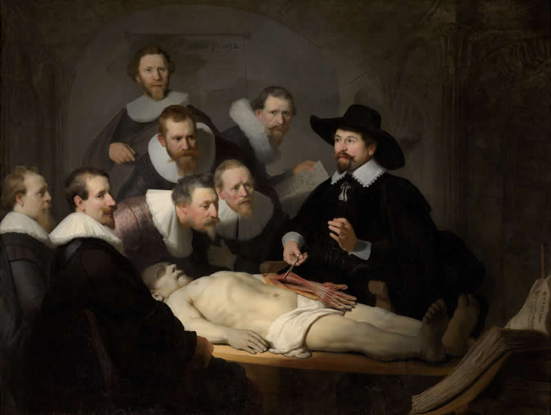 he Anatomy Lesson of Dr. Nicolaes Tulp (1632) - Famous Rembrandt Paintings