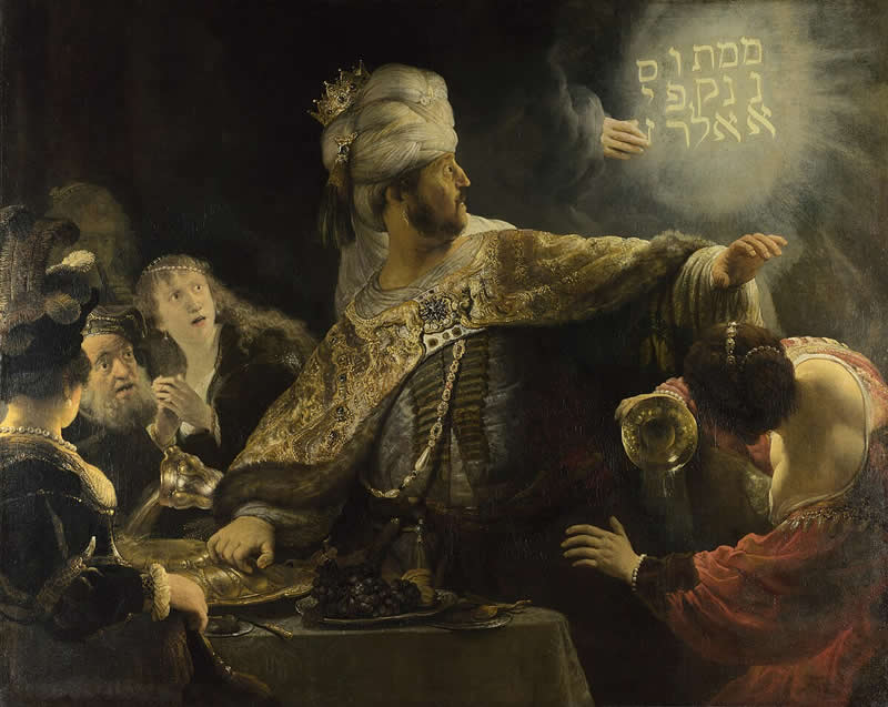 Belshazzar’s Feast (1635) - Famous Rembrandt Paintings