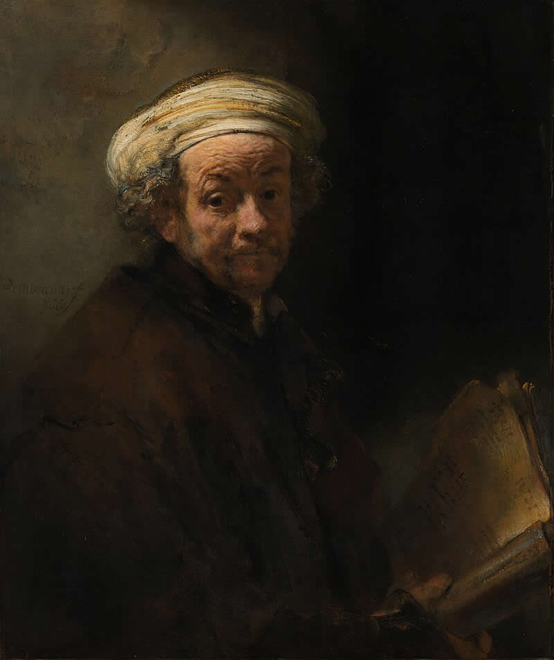 Self-Portrait as the Apostle Paul (1661) - Famous Rembrandt Paintings