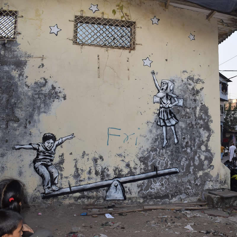 Stunning Street Artworks That Turn Social Issues Into Visual Poetry