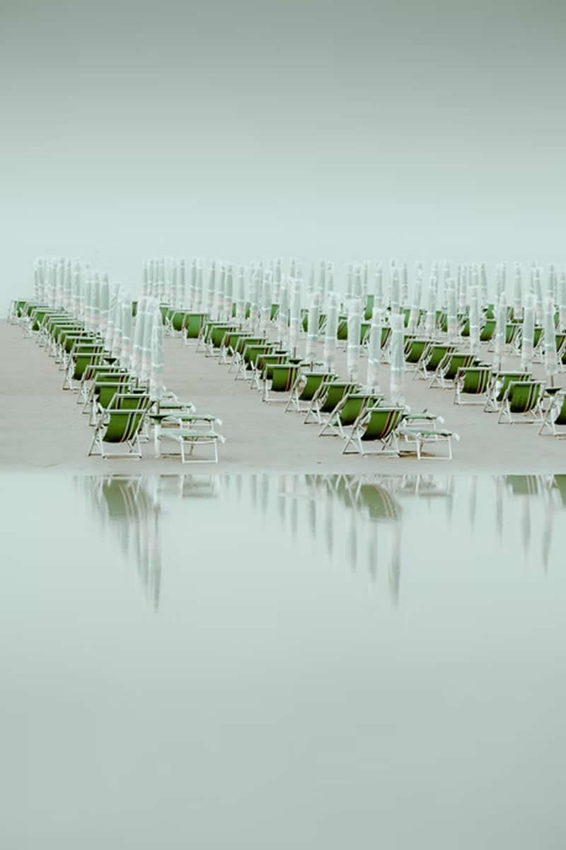 Green Chairs by Andreas Hummel, Germany - Artist Gallery Awards 2025 Minimalist Winners