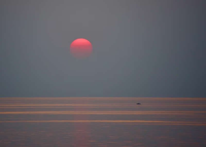 Summer Sunset on Lake Erir by Deborah Campana, USA - Artist Gallery Awards 2025 Minimalist Winners