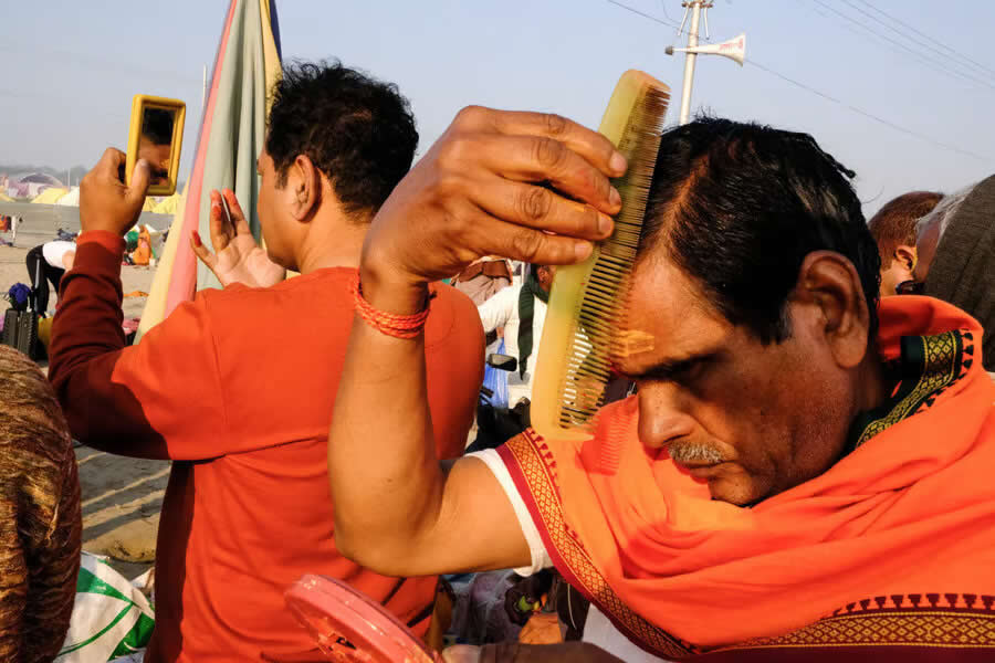 Sacred Reflections - Prayagraj, India by Sudeep Lal - Independent Photographer Awards 2025 Street Winners