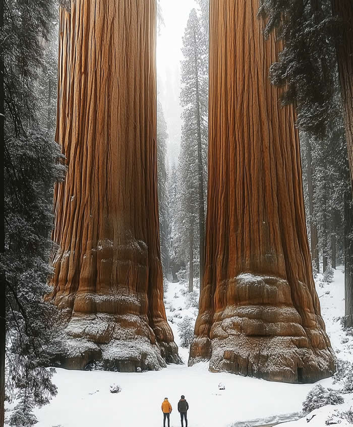 The world’s largest trees — Sequoia National Park, California - True Beauty of Our Planet Inspiring Photos