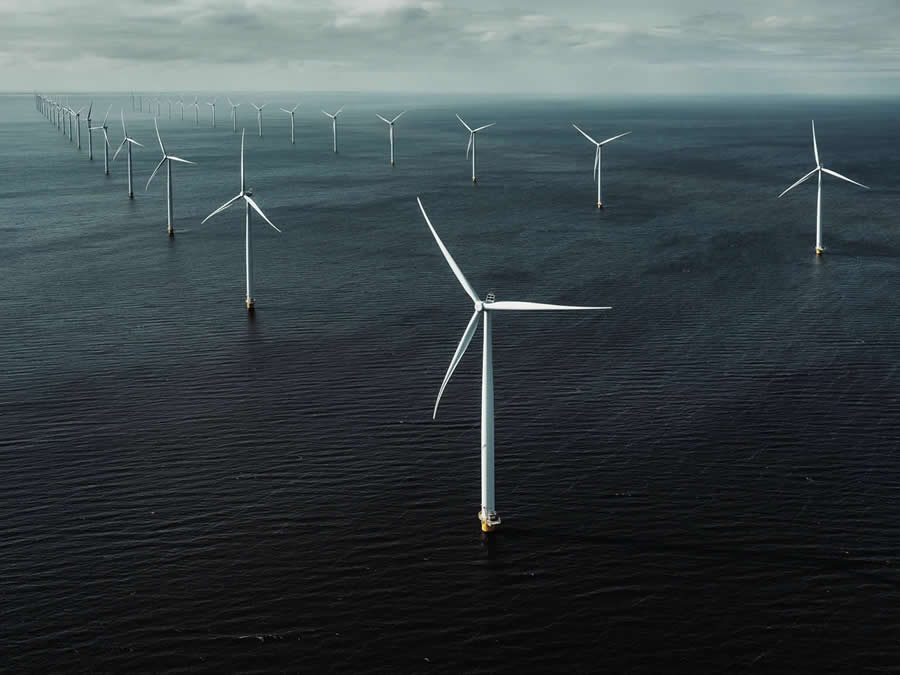 Wind Power Aerial Photography by Tom Hegen