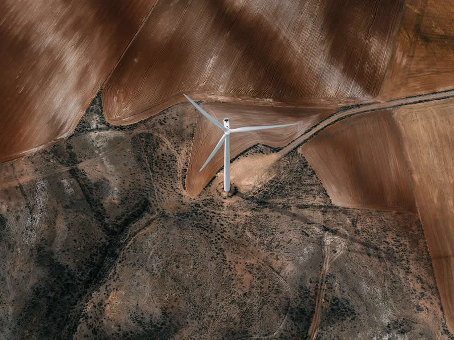 Wind Power Aerial Photography by Tom Hegen