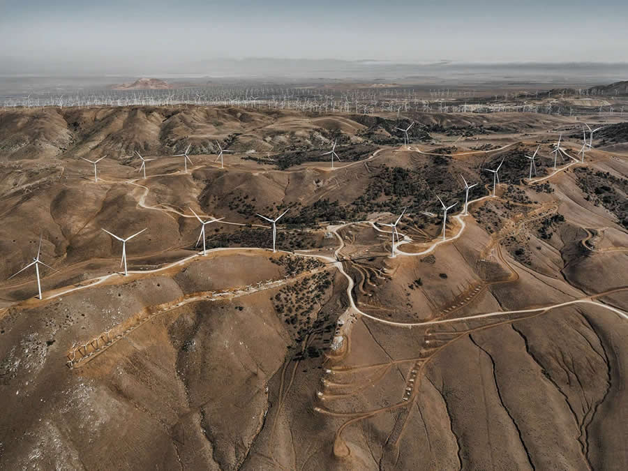 Wind Power Aerial Photography by Tom Hegen