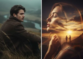 Two cinematic AI generated portraits