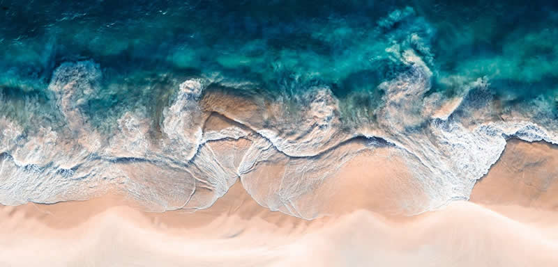 Aerial Ocean Wave Photos by Kevin Krautgartner