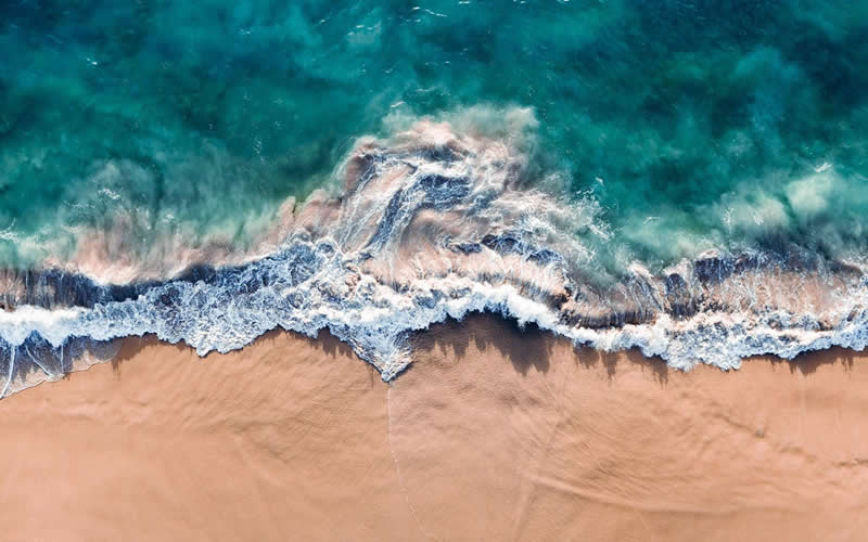 Aerial Ocean Wave Photos by Kevin Krautgartner