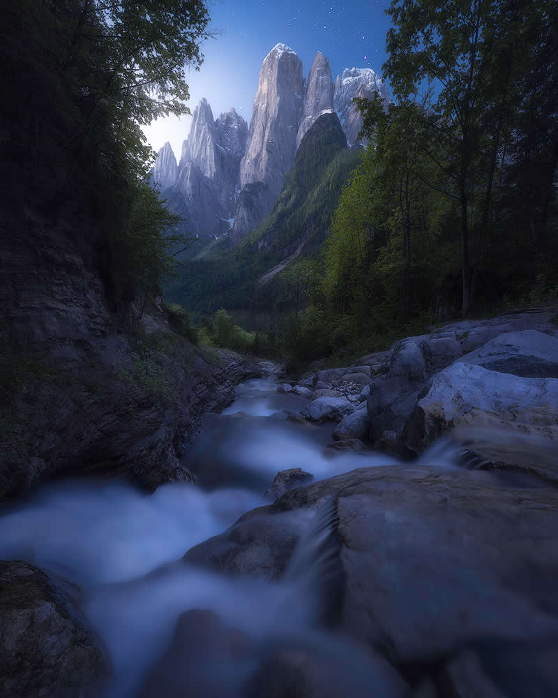 1st Place Winner: Blue by Nicola Manfredi, Italy - 2025 Chromatic Awards Landscape Winners