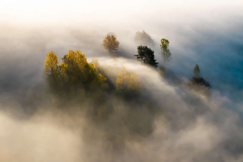 Fog in Beskid Sądecki by Wiktor Baron, Poland - 2025 Chromatic Awards Landscape Winners