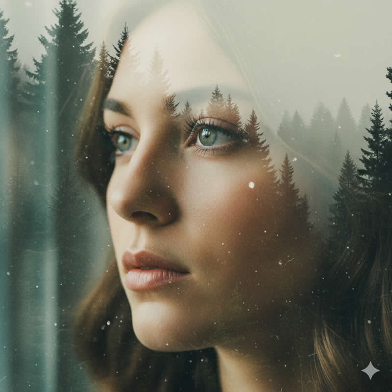 Google Gemini AI Prompts to Create Retro-Style Double Exposure Portraits